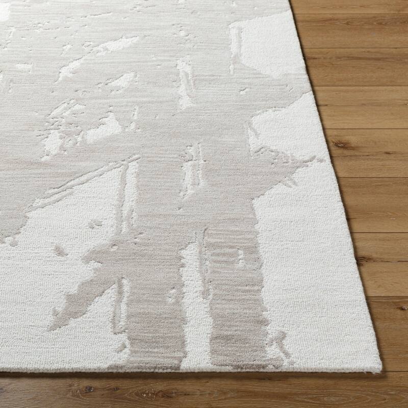 Jarrod Casual Abstract Wool Area Rug