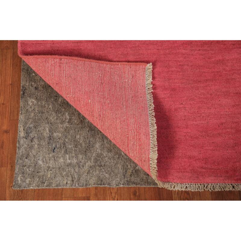 Pink Modern Gabbeh Oriental Area Rug Handmade Tribal Wool Carpet - 5'6" x 7'10"