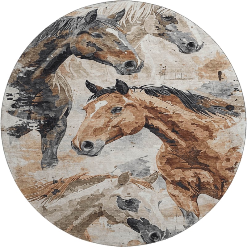 Premium Washable Super Soft Horses Mayfield Rug