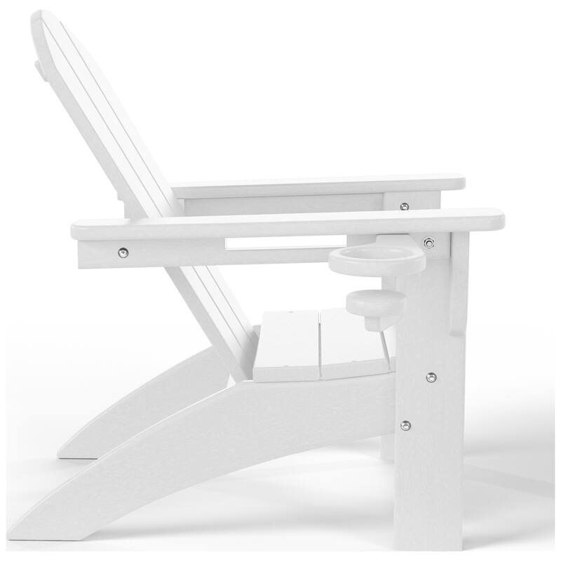 Laguna Kids Outdoor Poly Adirondack Chair with Cup Holder (Set of 2)