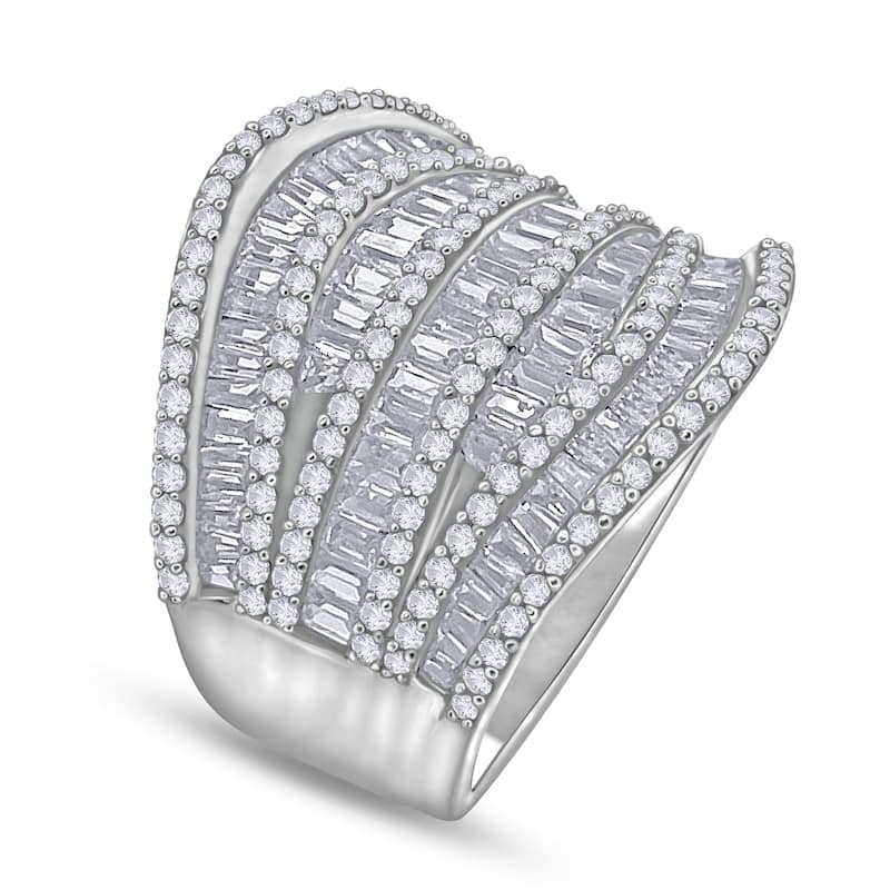 2 Cttw Natural Diamond Ring 14KT White Gold