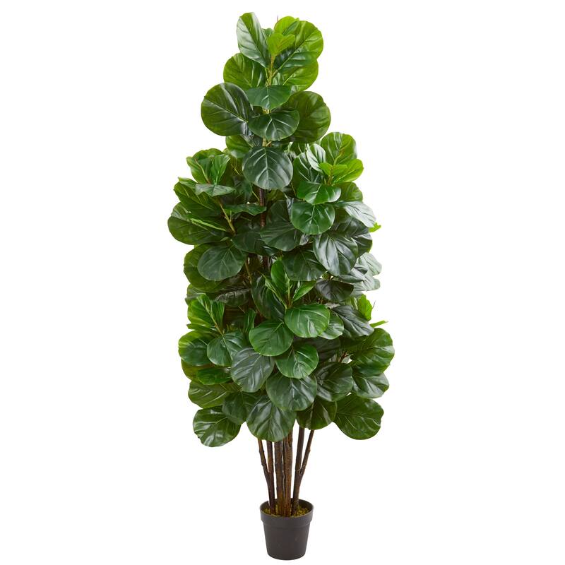 Artificial Fig Tree 6ft Indoor Outdoor Home Decor Tall Green Plant - 61 Inches and Over