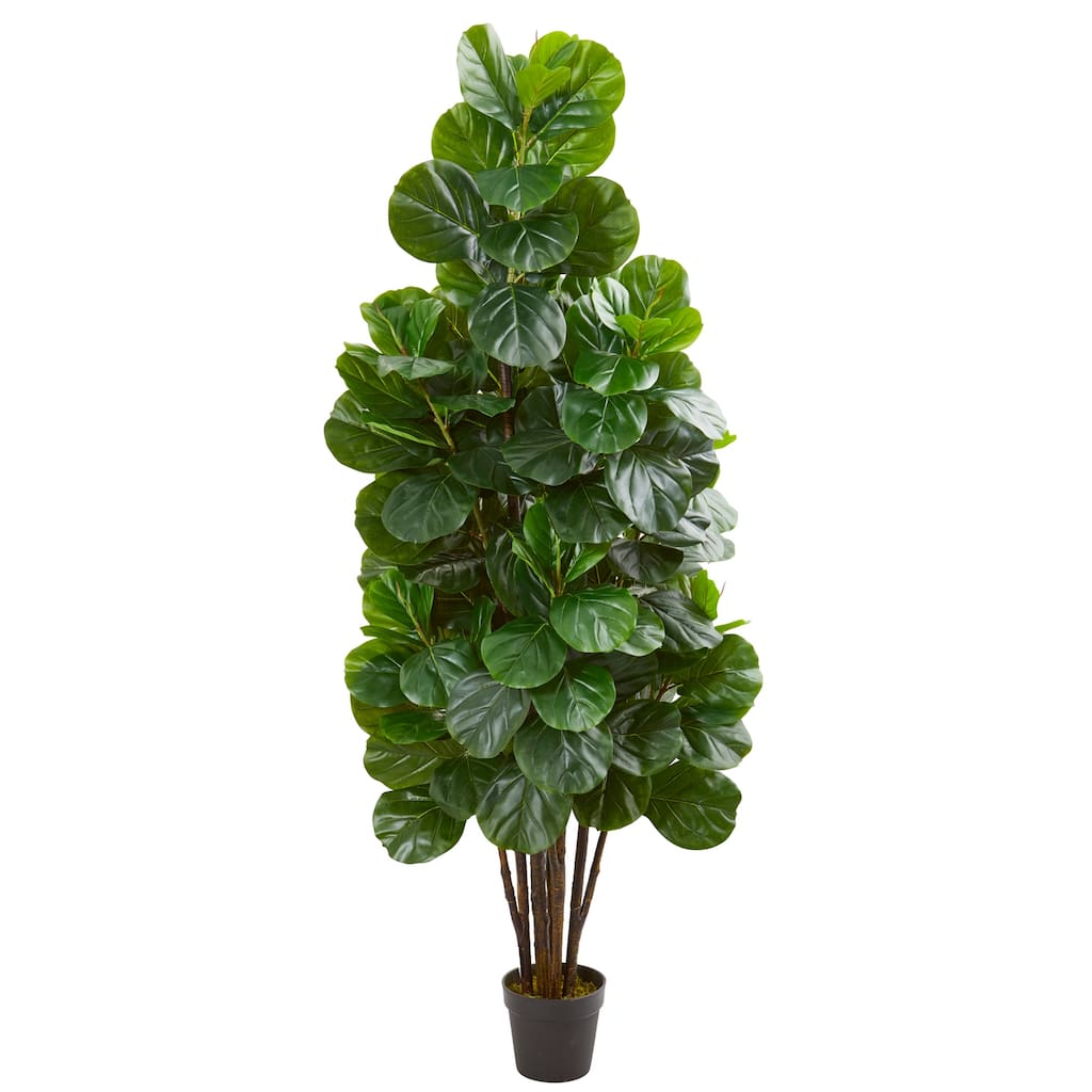 Artificial Fig Tree 6ft Indoor Outdoor Home Decor Tall Green Plant - 61 Inches and Over