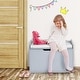 preview thumbnail 27 of 33, Costway Kids Toy Box Wooden Flip-top Storage Chest Bench W/ Cushion