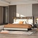 preview thumbnail 8 of 14, Modern King Upholstered Storage Bed With USB Power pad