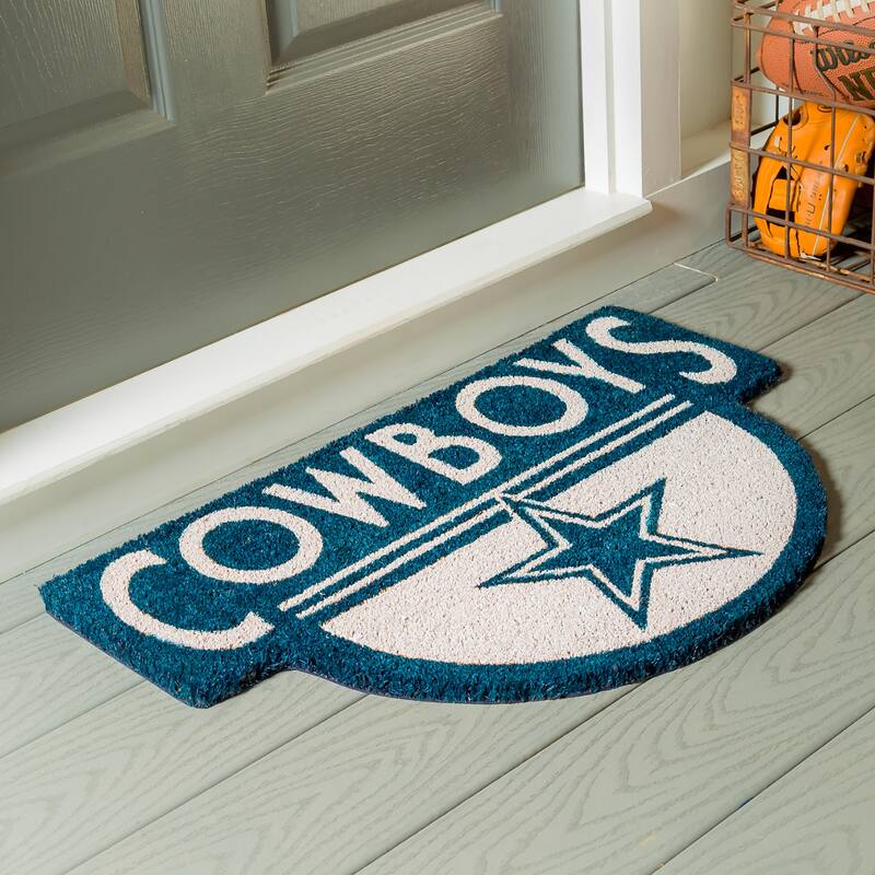 28 in. x 16 in. Dallas Cowboys, Shaped Coir