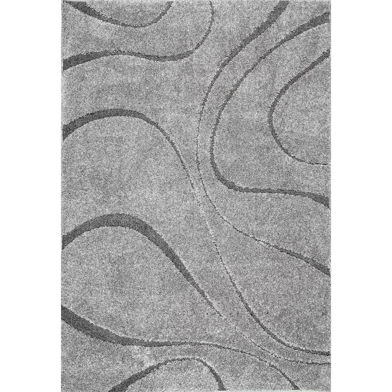 Nuloom Krista Contemporary Swirls Shag Area Rug