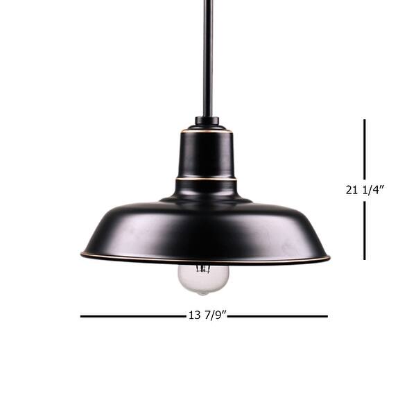Aurora 1-Light Imperial Black Outdoor Pendant Light