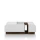 preview thumbnail 10 of 10, Furniture of America Podd Contemporary White 49-inch 3-Shelf Coffee Table