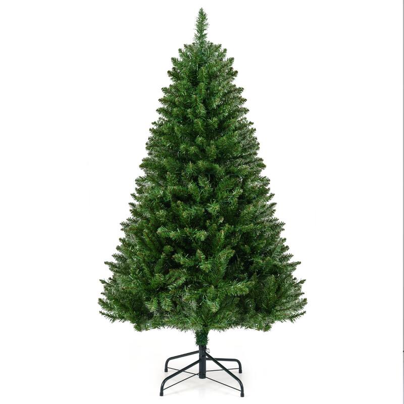 Costway 5/6/7 FT Artificial Christmas Tree with 510/814/990 Branch - See Details - Green