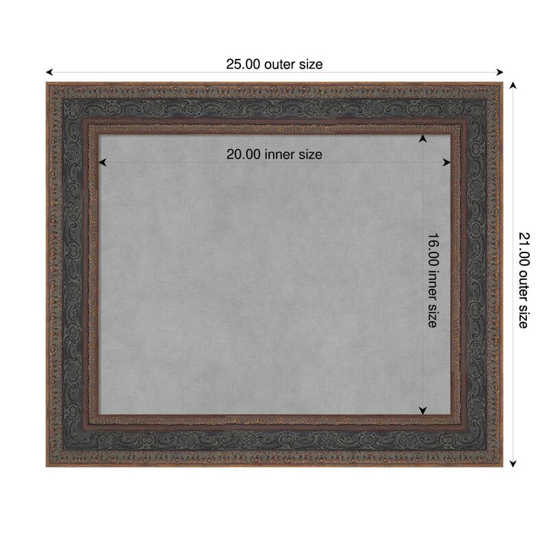 Amanti Art Attic Aged Black Framed - 25 x 21 in - Attic Aged Bronze