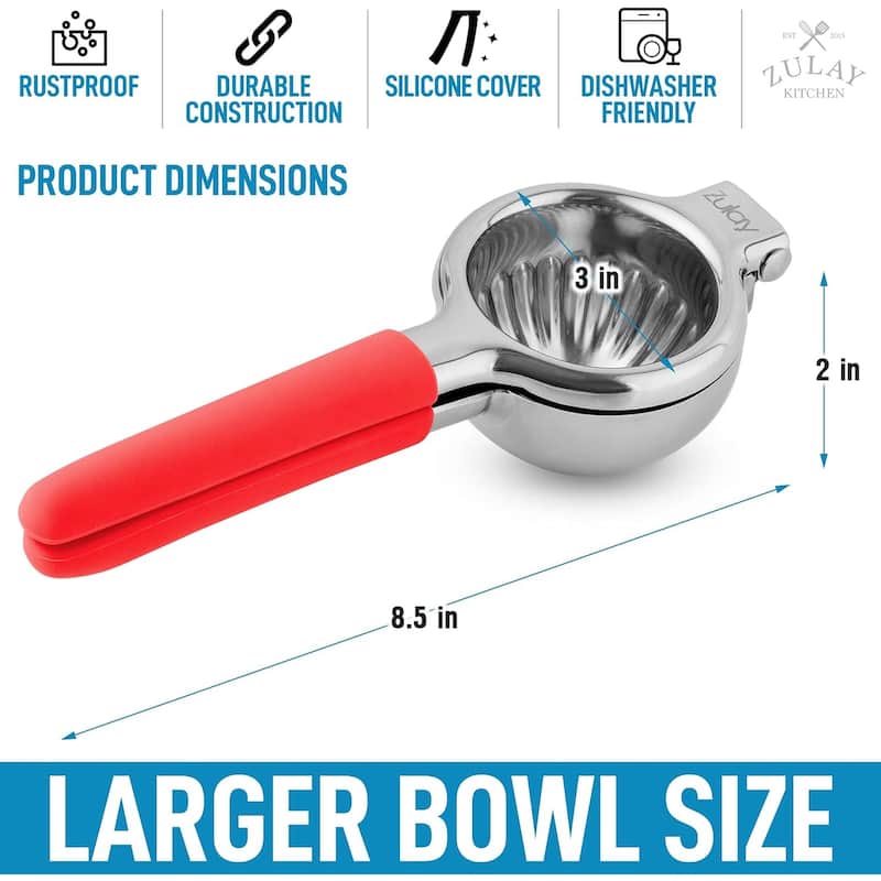 Zulay Kitchen Large Manual Citrus Press Juicer