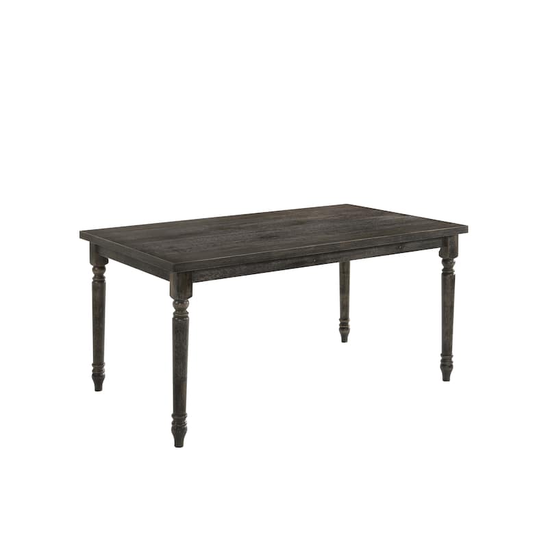 Wooden Dining Table with Turned Legs