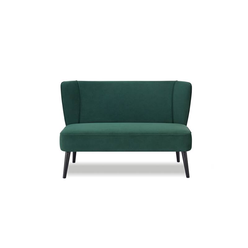Artdeco Home - Porch & Den Brooklawn Wingback Mid-century Loveseat