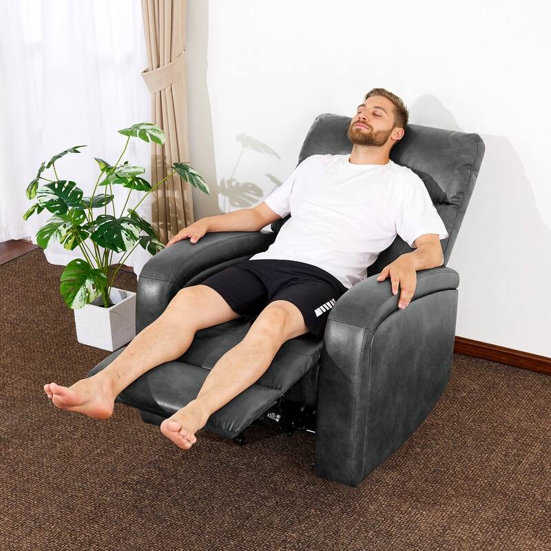 Zero Wall Recliner Chair, Power Recliner with USB & Type-C Dual Charge Ports, for Small Space, Living Room