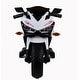preview thumbnail 13 of 23, 12V Kids Motorcycle Ride-On Toy for Ages 3-6 with Training Wheels, Manual Throttle & LED Lights White
