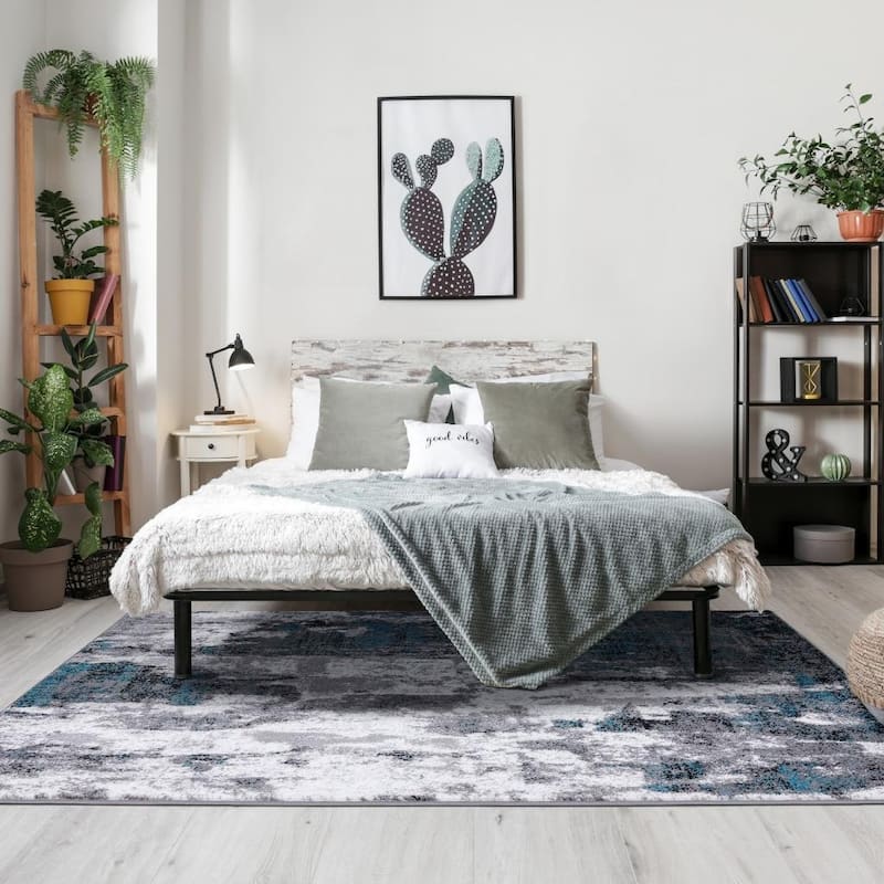 Luxe Weavers Modern Abstract Pattern Medium Pile Area Rug - 5' x 7'