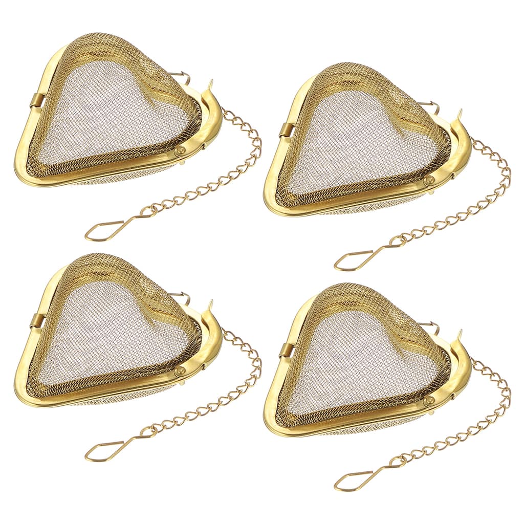 4 Pcs Tea Infuser Filter, Tea Strainer, Heart Tea Ball