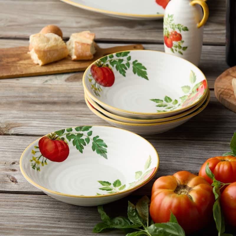 Certified International 9" Pasta Bowls,38 oz.,Set of 4 - 9'' W x 9'' D x 2.25'' H
