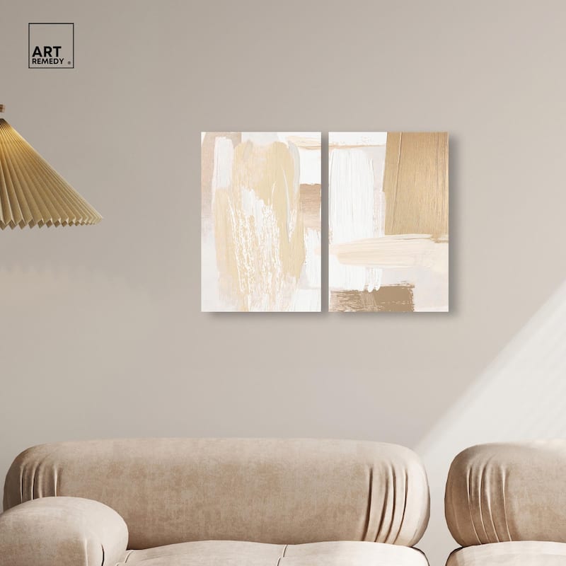 Tactile Textures II Canvas Set of 2 by Art Remedy, Gallery Wrapped