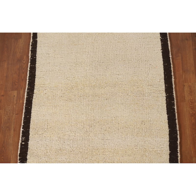 Anatolian Runner Rug Handmade Turkish Tribal Wool Carpet - 3'4"x 10'3"