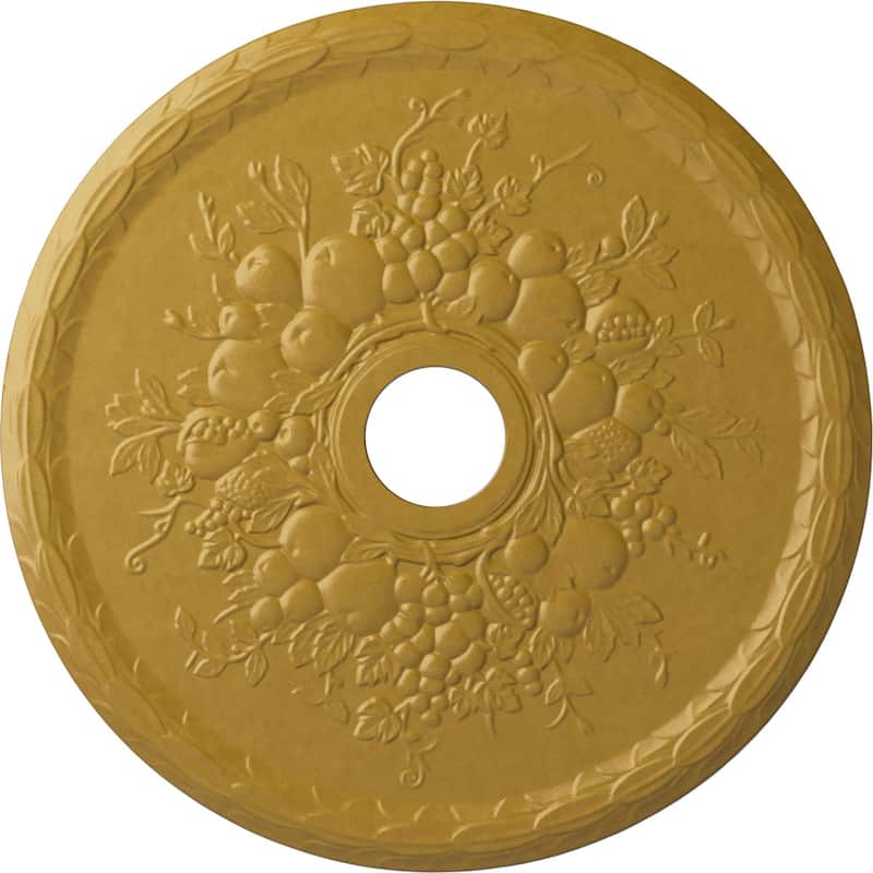 22 5/8"OD x 3 5/8"ID x 5/8"P Grape Ceiling Medallion
