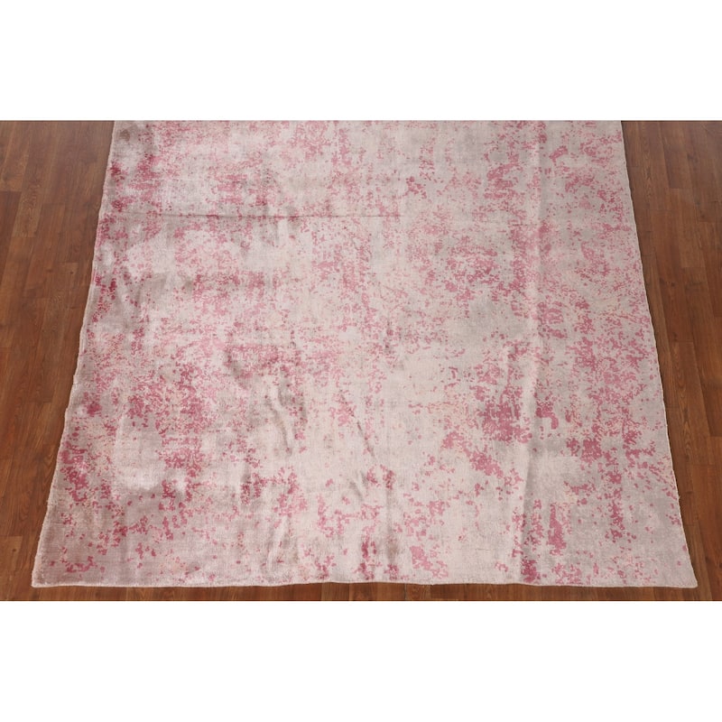 All-Over Abstract Modern Area Rug Handmade Wool Carpet - 6'6"x 9'9"
