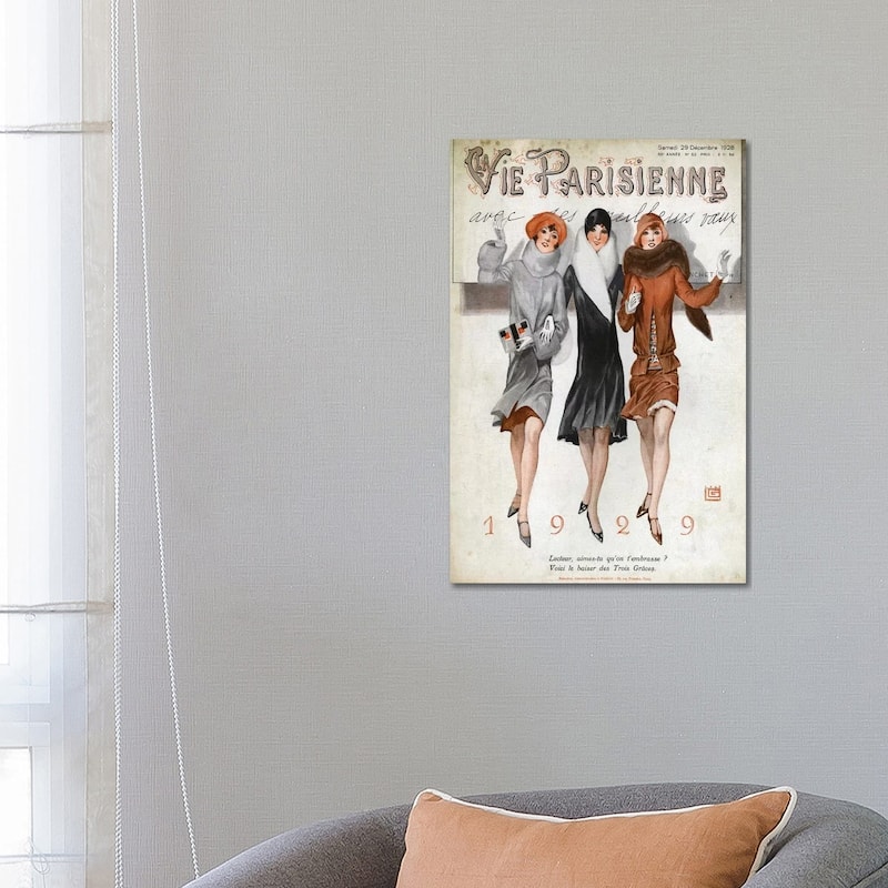 iCanvas "1928 La Vie Parisienne Magazine Cover" by The Advertising Archives Canvas Print - 26x18x1.5