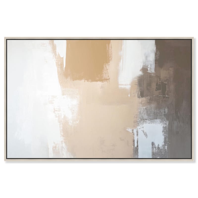 Solace in Softness II Canvas by Art Remedy - 45" x 30" - Silver
