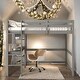 preview thumbnail 1 of 8, Modern Full Size Loft Bed With Desk And Shelves,Space Storage for Bedroom