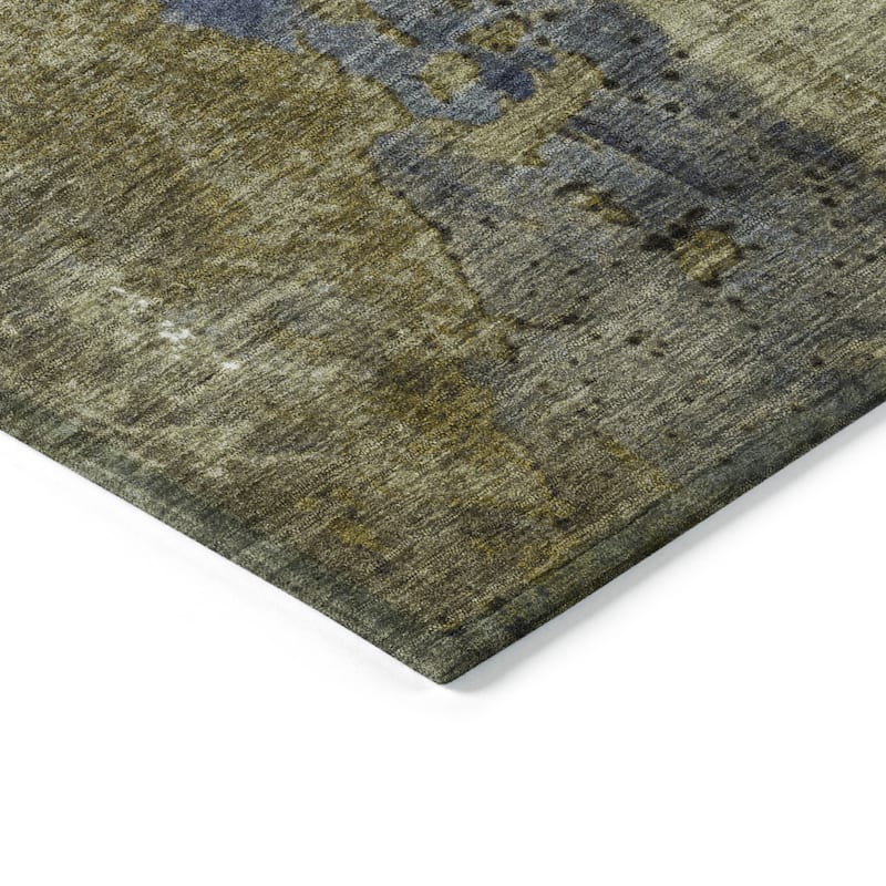 HomeRoots Abstract Transitional Rectangle Outdoor Rug