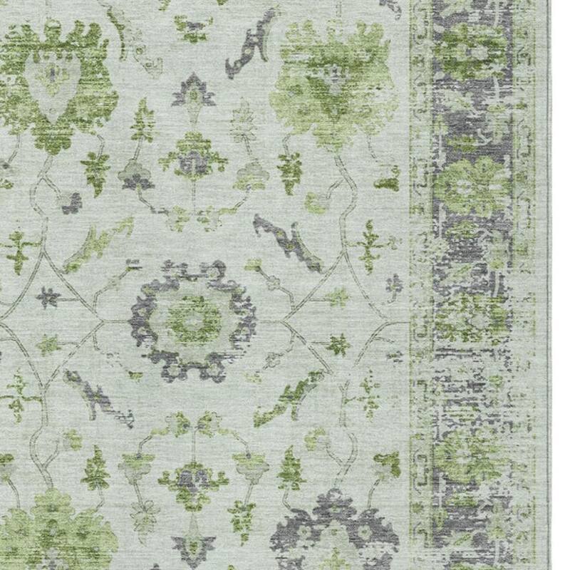 HomeRoots Floral Traditional Rectangle Outdoor Rug