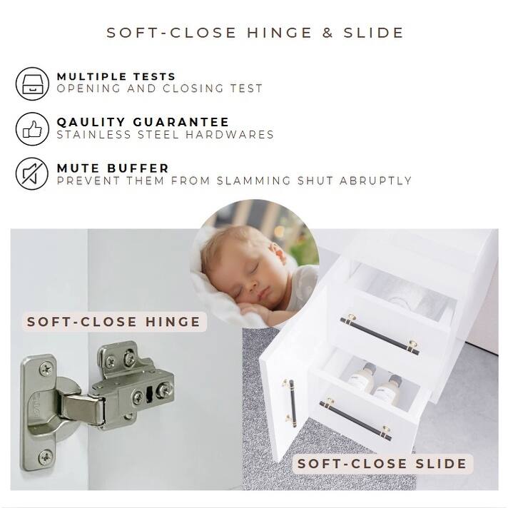 Eliza 60'' Wall Mounted Vanity with Double Sink