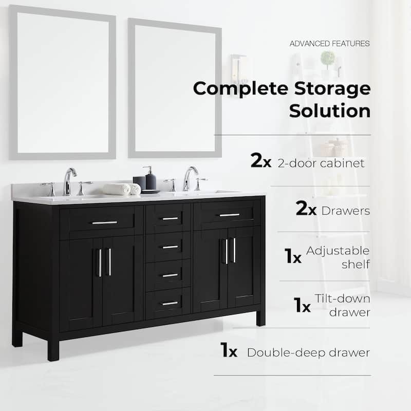 OVE Decors Tahoe 60 Espresso Vanity