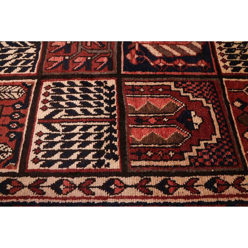 ECARPETGALLERY Hand-knotted Kayseri Vintage Dark Red Wool Rug - 6'4 x 9'6