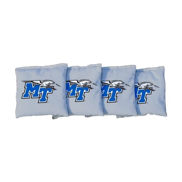 slide 2 of 3, Middle Tennessee State University Blue Raiders Gray Cornhole Bags All-Weather Resin Filled