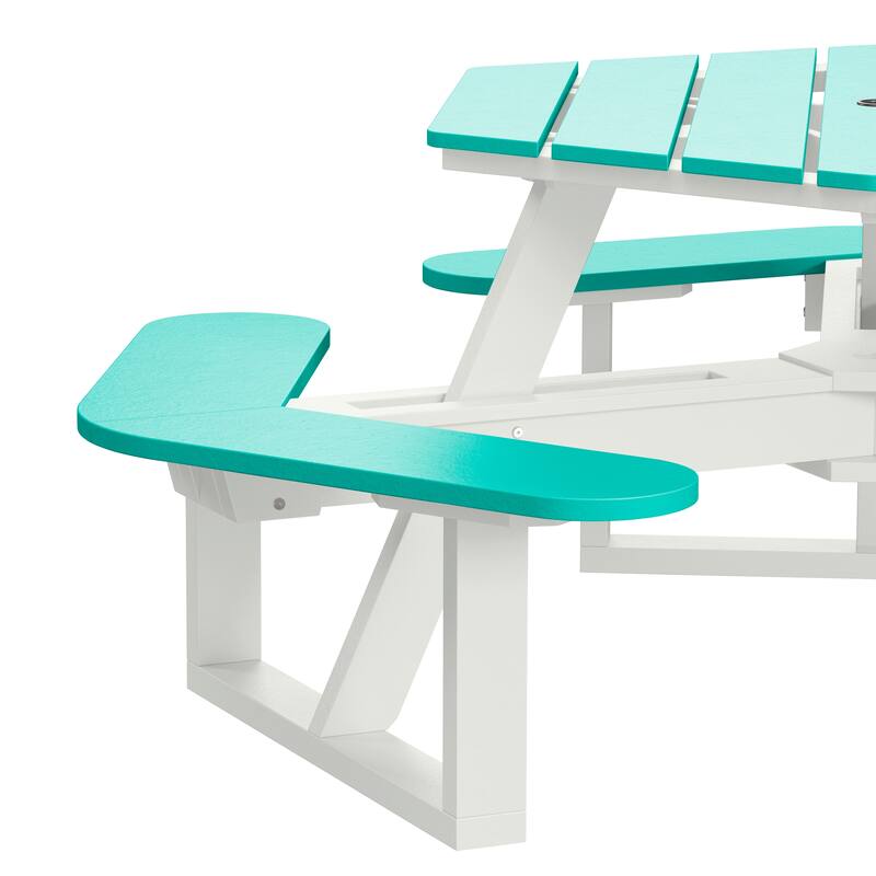 Shoreline Hexagon Picnic Table