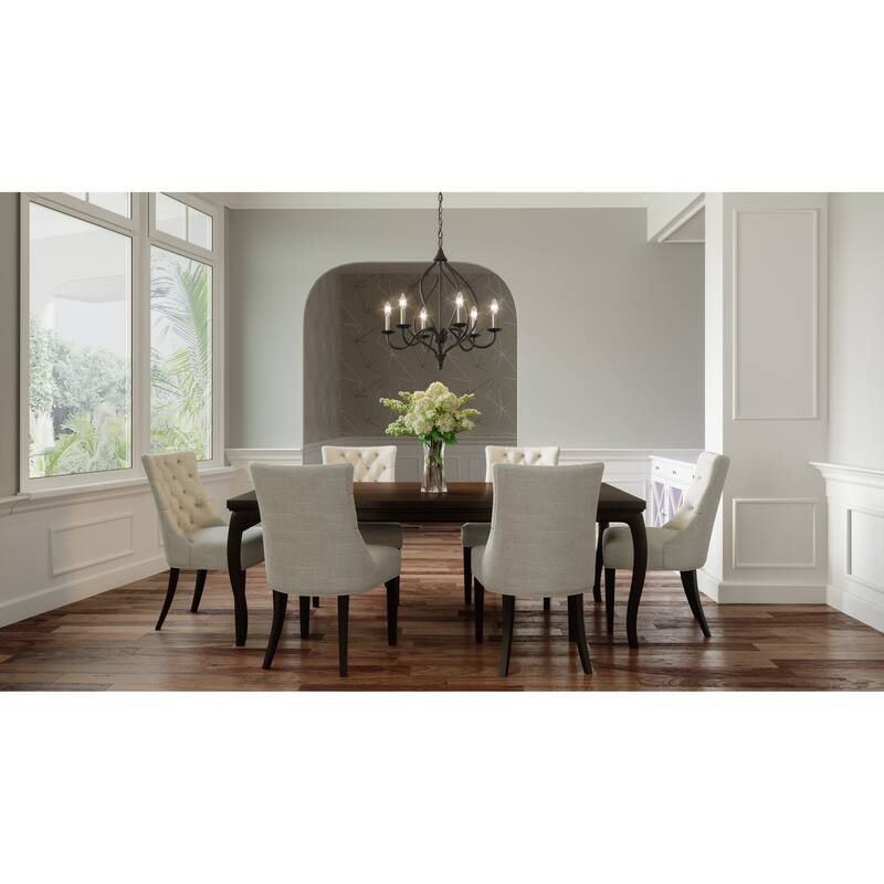 Dupont 6-Light Old Bronze Chandelier - Old Bronze
