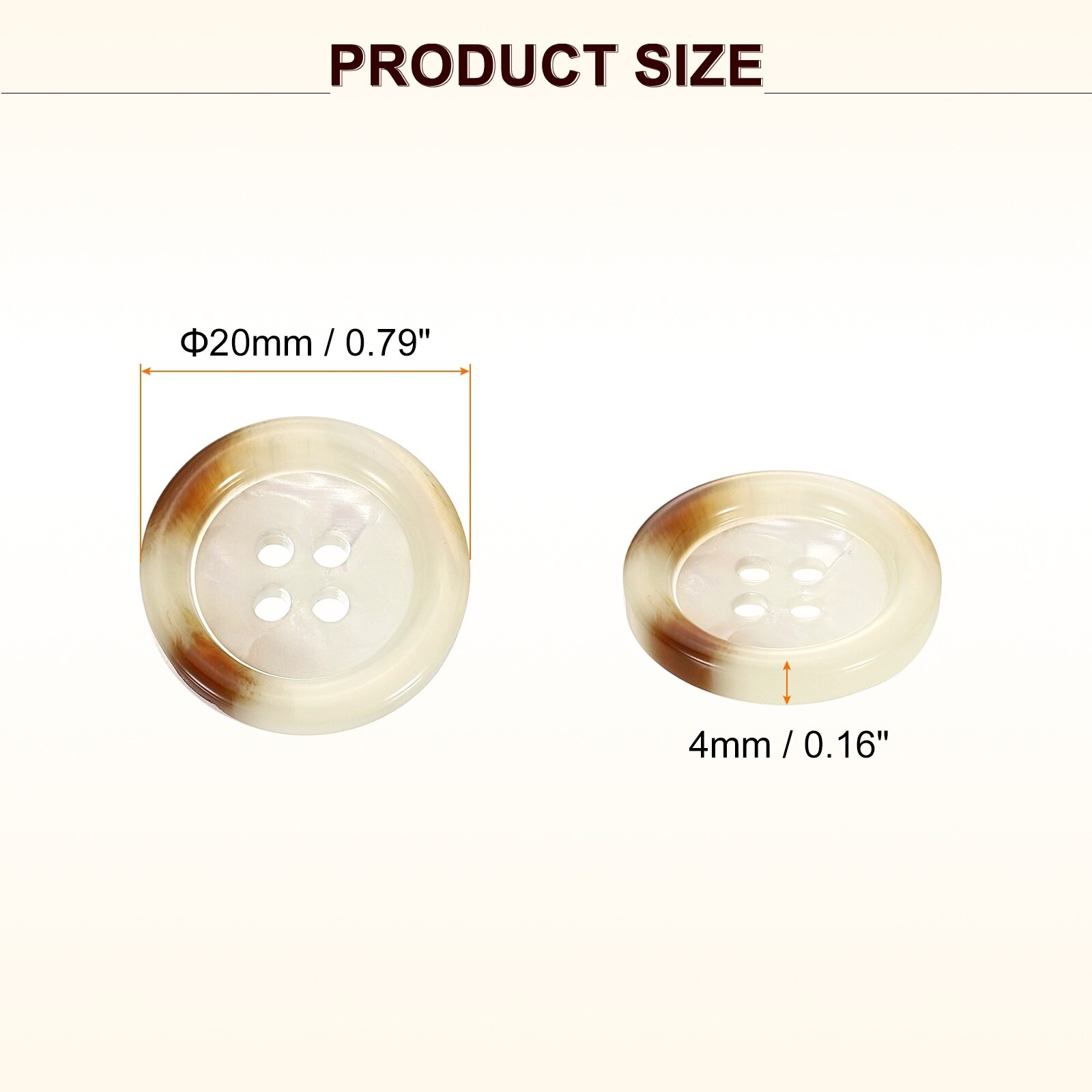 Sewing Button 4 Holes Resin Round Button Craft Sewing Accessories for Clothing DIY Crafts Decoration