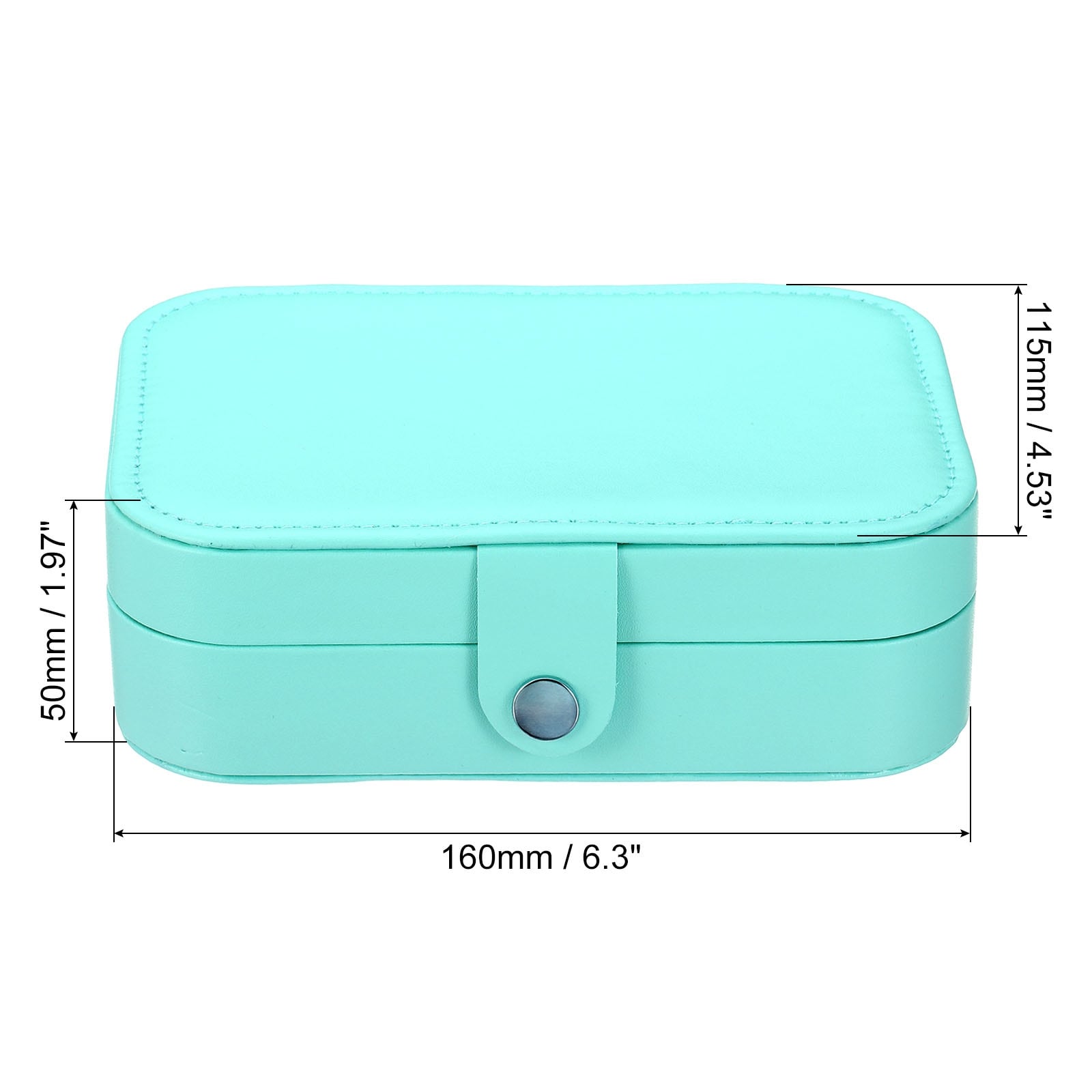 Velvet Jewelry Box Organizer - Lockable 2 Layer Travel Case