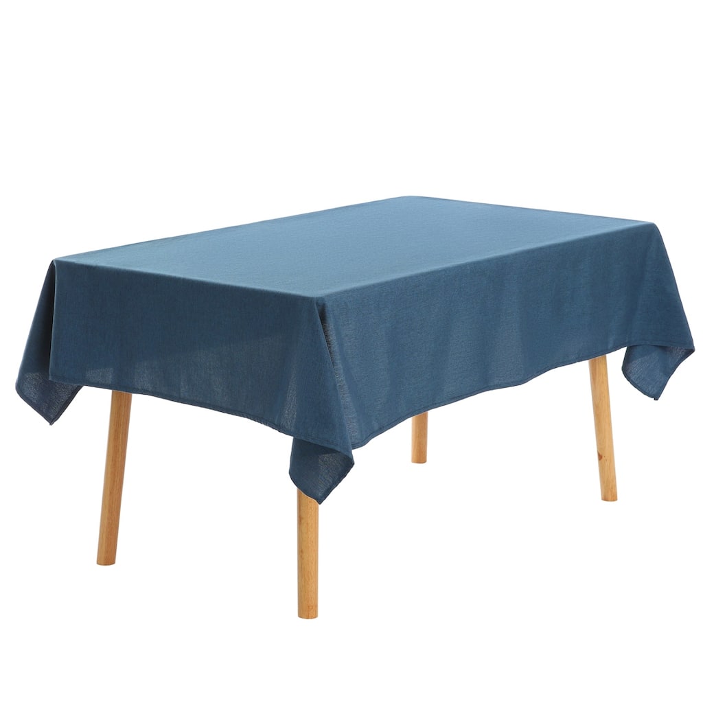 1 Pack Rectangle Tablecloth, Cotton Linen Waterproof Table Cover