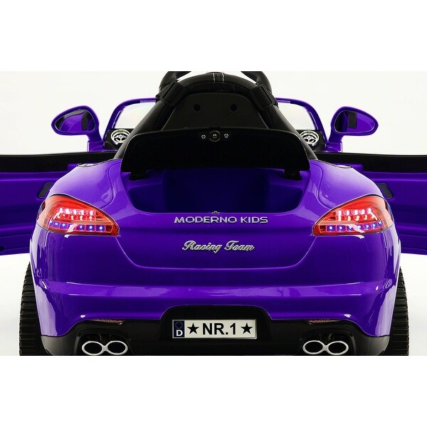 purple ride on car