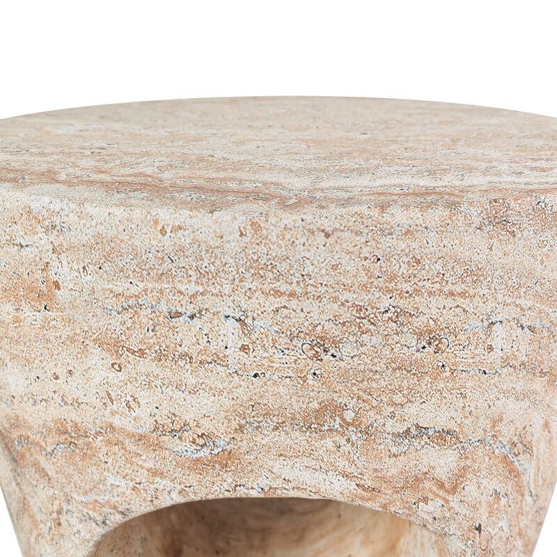 Sirius Indoor/Outdoor Contemporary Lightweight Concrete Accent Side Table by Christopher Knight Home