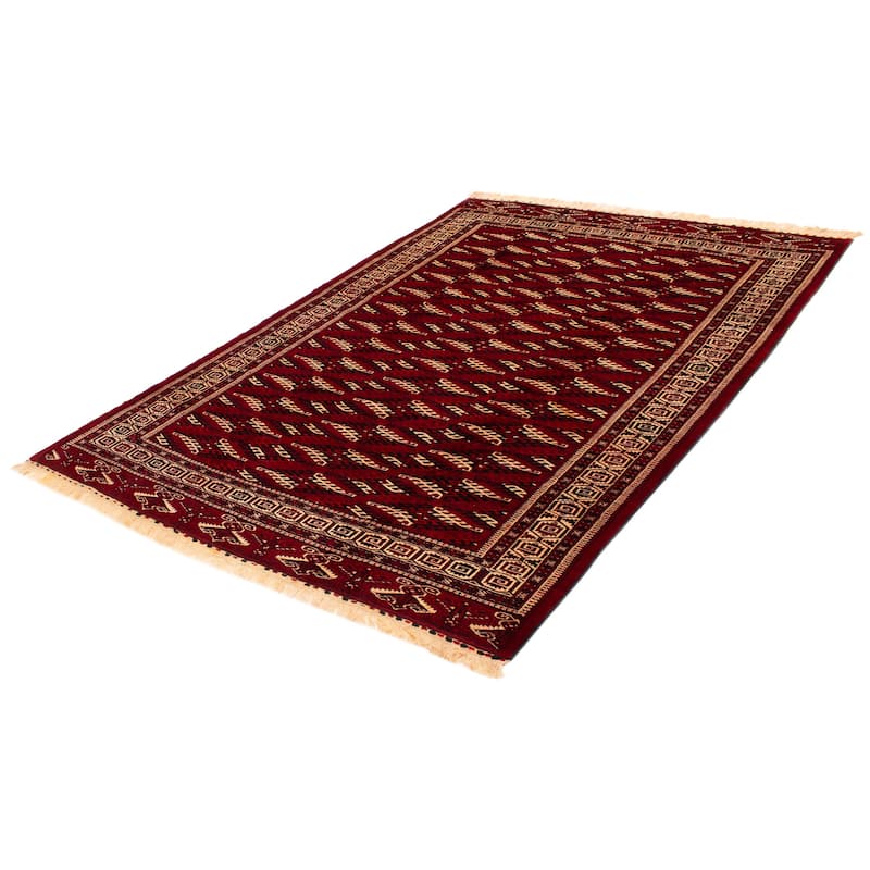 ECARPETGALLERY Hand-knotted Khal Mohammadi Red Wool Rug - 8'0 x 11'10