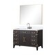 preview thumbnail 9 of 38, Lexora Laurel Bath Vanity, Carrara Marble Top, Faucet Set, and Mirror
