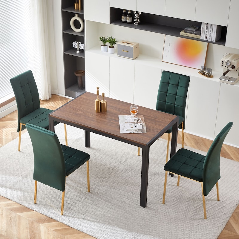 Modern Velvet High Back Dining Chairs