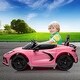 preview thumbnail 49 of 47, 12V Kids Ride on Car Licensed Corvette Battery Powered Car Toddles Electric Sports Car Toy with Remote Control
