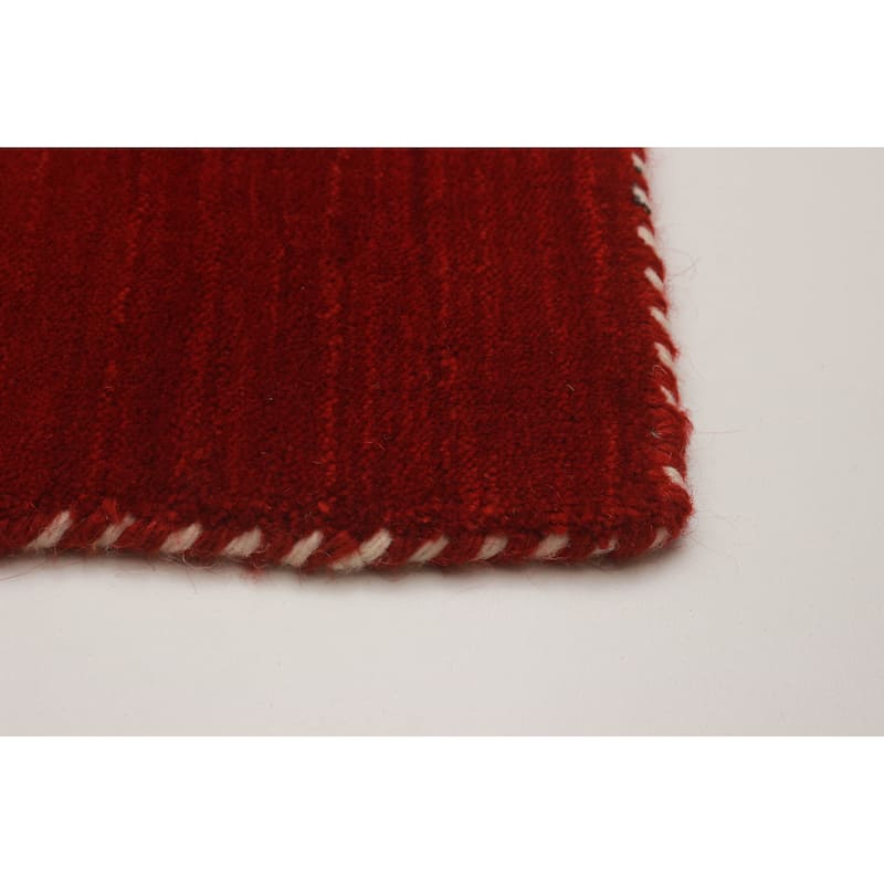 Kashkuli Gabbeh Red Rug 2'8" x 9'8" - 2'8 x 9'8