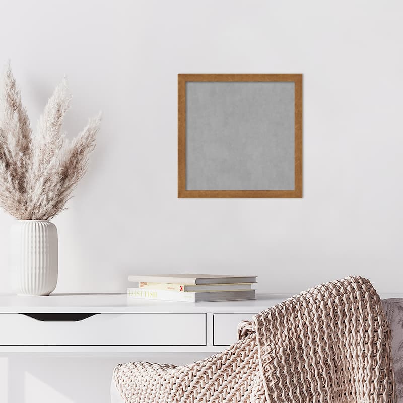 Amanti Art Carlisle Blonde Narrow Framed Magnetic Board