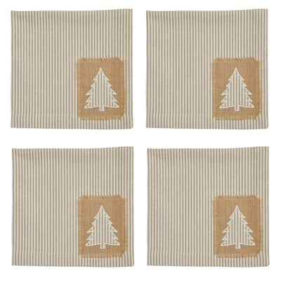 Split P Modern Farmhouse Christmas Napkins Set of 4 - 20" X 20"